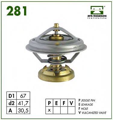 MTE-THOMSON 28180 Термостат, охлаждающая жидкость