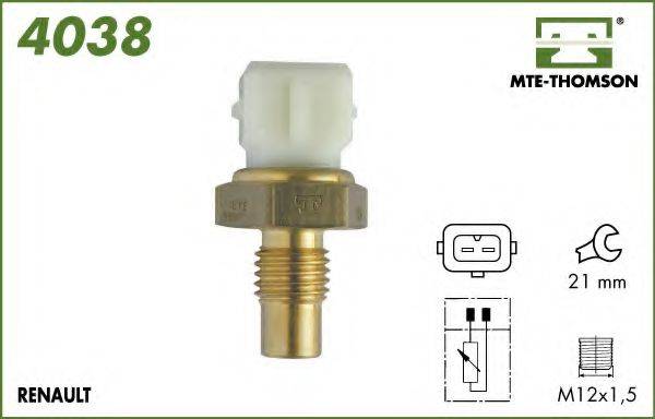 MTE-THOMSON 4038 Датчик, температура охлаждающей жидкости