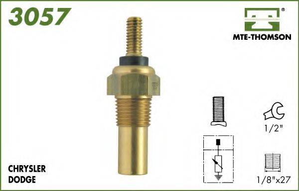 MTE-THOMSON 3057 Датчик, температура охлаждающей жидкости