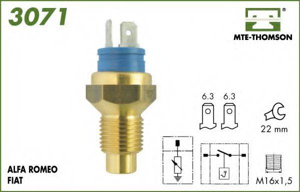 MTE-THOMSON 3071 Датчик, температура охлаждающей жидкости