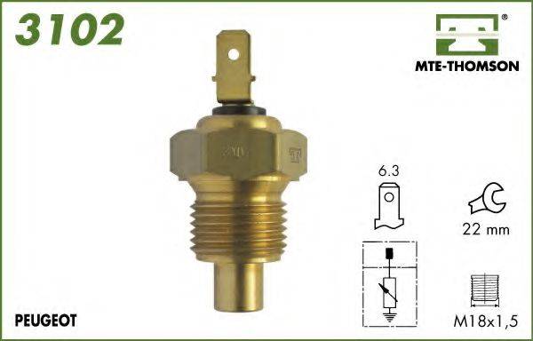 MTE-THOMSON 3102 Датчик, температура охлаждающей жидкости