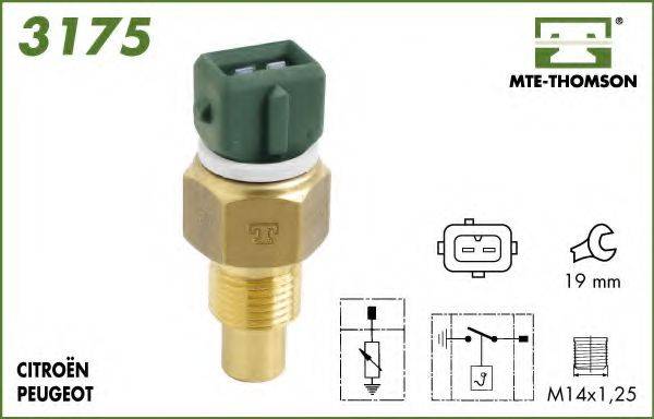MTE-THOMSON 3175 Датчик, температура охлаждающей жидкости