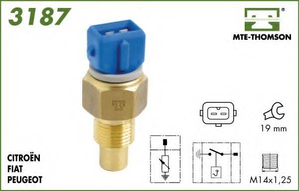 MTE-THOMSON 3187 Датчик, температура охлаждающей жидкости