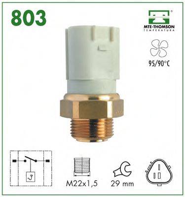 MTE-THOMSON 803 Термовыключатель, вентилятор радиатора