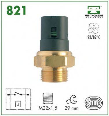 MTE-THOMSON 821 Термовыключатель, вентилятор радиатора