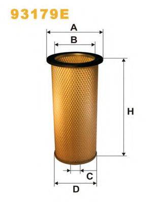 WIX FILTERS 93179E Воздушный фильтр