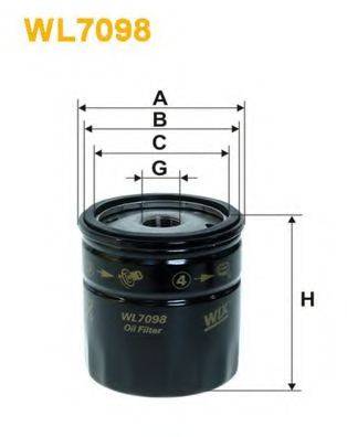 WIX FILTERS WL7098 Масляный фильтр