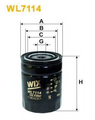 WIX FILTERS WL7114 Масляный фильтр