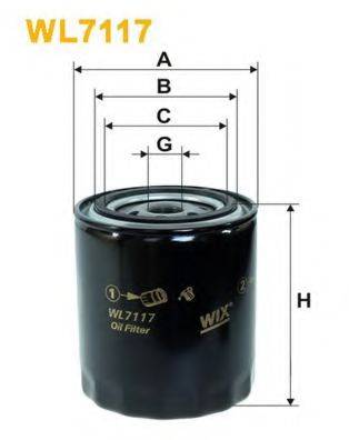 WIX FILTERS WL7117 Масляный фильтр