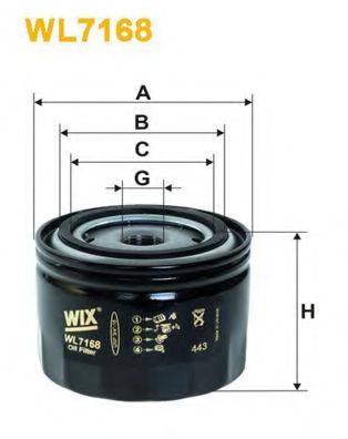 WIX FILTERS WL7168 Масляный фильтр