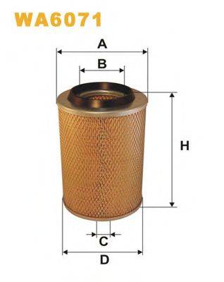 WIX FILTERS WA6071 Воздушный фильтр