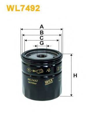 WIX FILTERS WL7492 Масляный фильтр