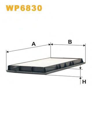 WIX FILTERS WP6830 Фильтр, воздух во внутренном пространстве