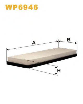 WIX FILTERS WP6946 Фильтр, воздух во внутренном пространстве
