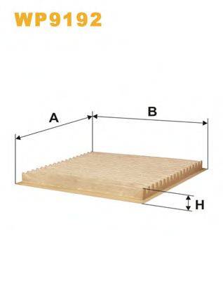 WIX FILTERS WP9192 Фильтр, воздух во внутренном пространстве