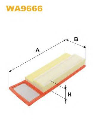 WIX FILTERS WA9666 Воздушный фильтр