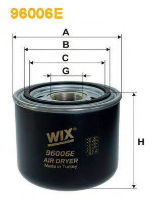 WIX FILTERS 96006E Осушитель воздуха, пневматическая система