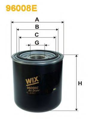 WIX FILTERS 96008E Осушитель воздуха, пневматическая система