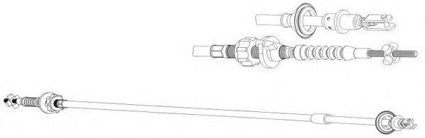 CEF CT01164 Трос, управление сцеплением