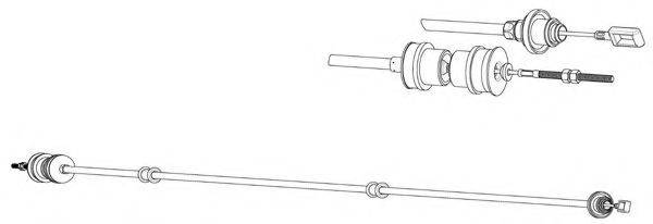 CEF CT01166 Трос, управление сцеплением