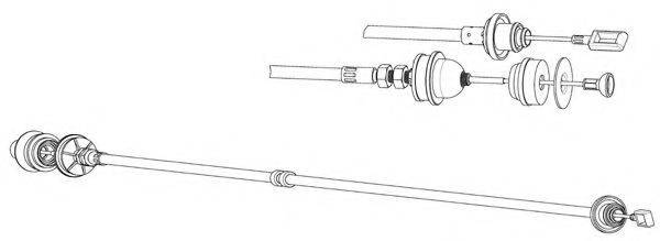 CEF CT01168 Трос, управление сцеплением