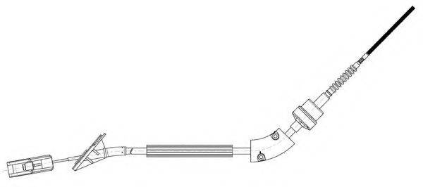 CEF FA01247 Трос, управление сцеплением