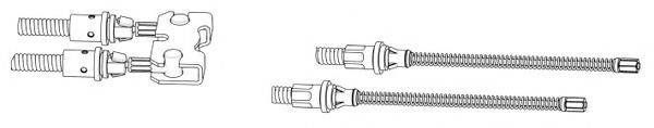 CEF FO02185 Трос, стояночная тормозная система