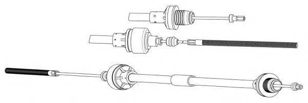 CEF OP01160 Трос, управление сцеплением