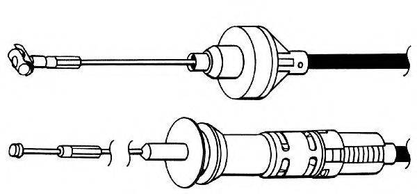 CEF VW01159 Трос, управление сцеплением