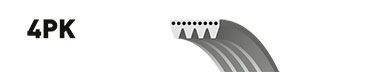 GATES 4PK1280 Поликлиновой ремень