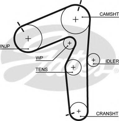 GATES 5462XS Ремень ГРМ