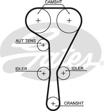 GATES 5551XS Ремень ГРМ