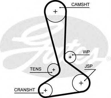 GATES 5645XS Ремень ГРМ