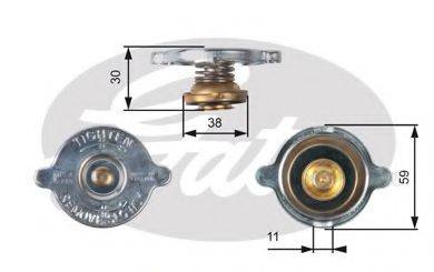 GATES RC101 Крышка, радиатор