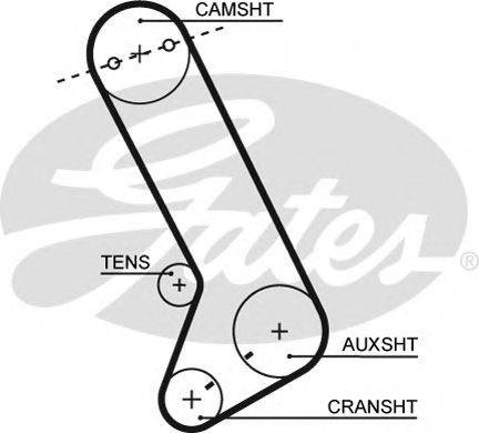 GATES T071 Ремень ГРМ