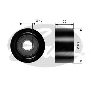 GATES T36084 Паразитный / ведущий ролик, поликлиновой ремень
