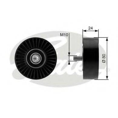 GATES T36364 Паразитный / ведущий ролик, поликлиновой ремень