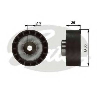 GATES T36383 Паразитный / ведущий ролик, поликлиновой ремень