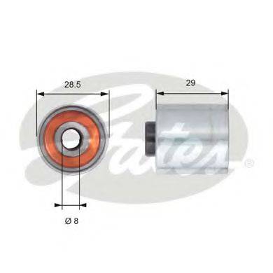 GATES T42148 Паразитный / Ведущий ролик, зубчатый ремень