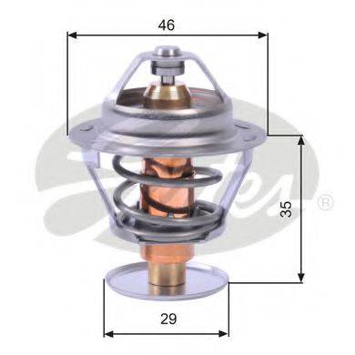 GATES TH10489G1 Термостат, охлаждающая жидкость