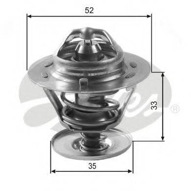 GATES TH12588G1 Термостат, охлаждающая жидкость