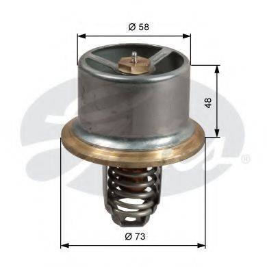 GATES TH51180G1 Термостат, охлаждающая жидкость