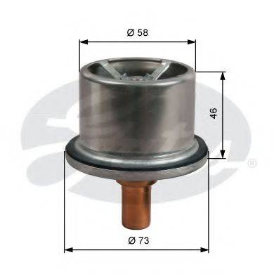 GATES TH51287G1 Термостат, охлаждающая жидкость