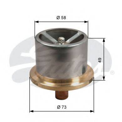 GATES TH51386 Термостат, охлаждающая жидкость