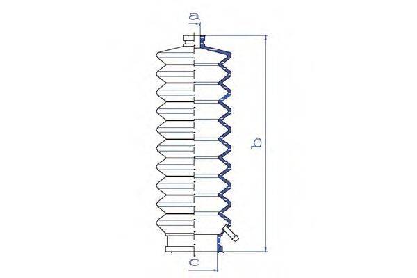 DA SILVA K5045 Пыльник, рулевое управление