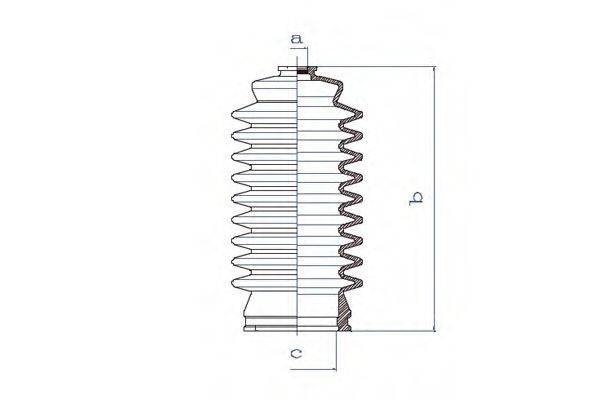 DA SILVA K5198 Пыльник, рулевое управление