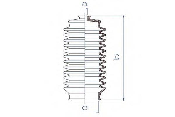 DA SILVA K5202 Пыльник, рулевое управление