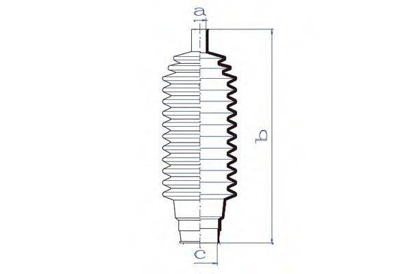 DA SILVA K5213 Пыльник, рулевое управление