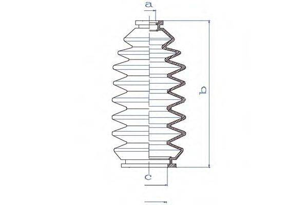 DA SILVA K5245 Пыльник, рулевое управление