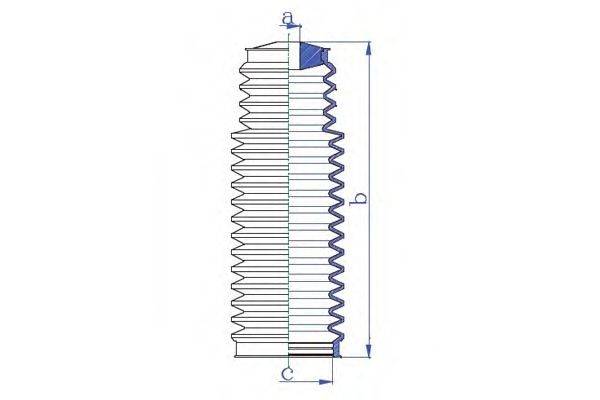 DA SILVA K5308 Пыльник, рулевое управление